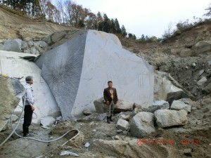 吹雪石 採掘場